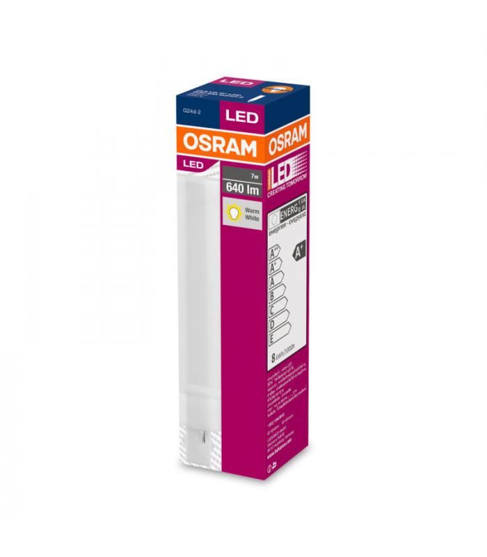 OSRAM DULUX D 18 Ampoule LED pour culot G24D-2, 7 watt, 640 lumen, blanc chaud (3000K), orientable, en remplacement de l'ampoule Dulux conventionnelle - 5