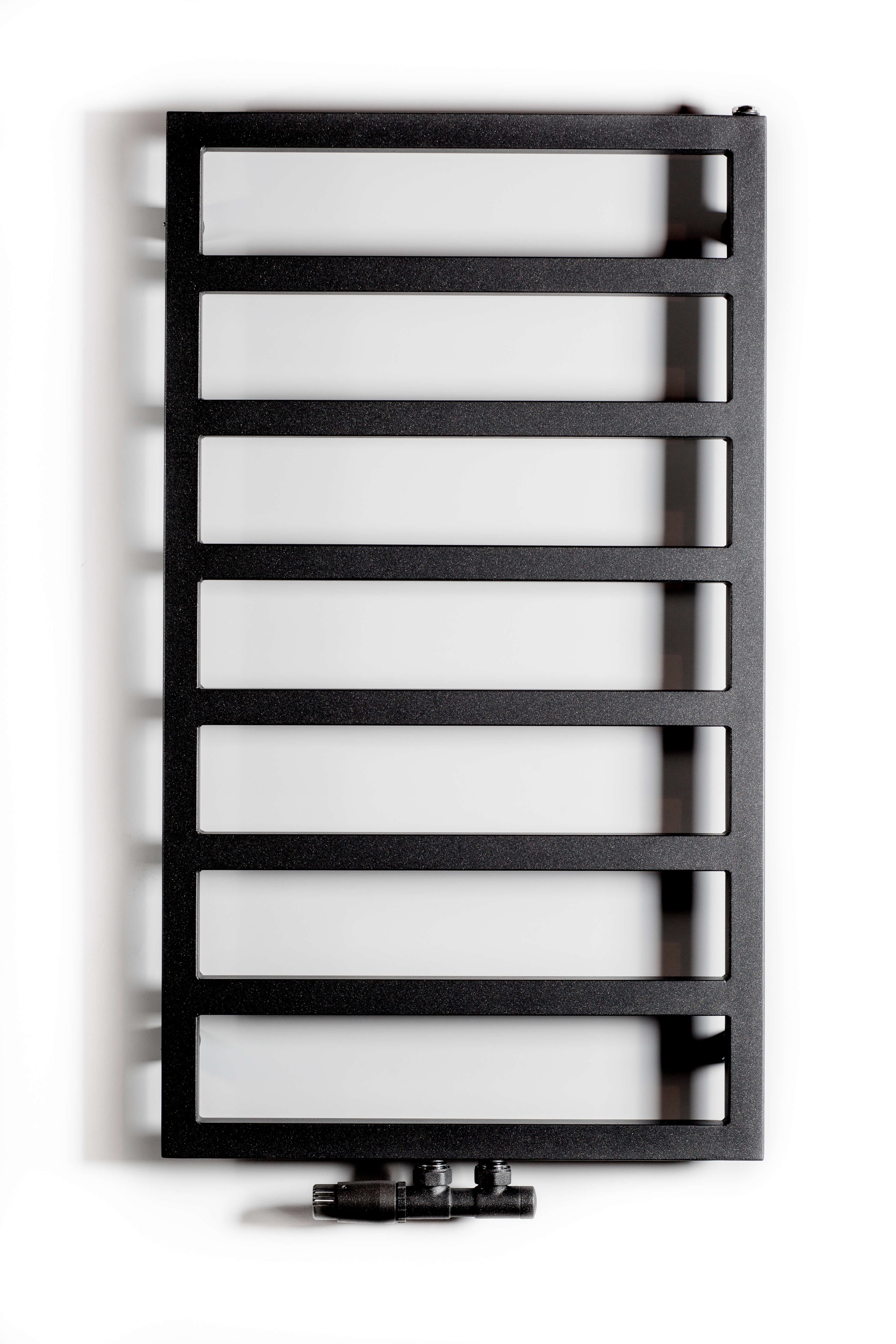 Grzejnik Atria 87x50 cm Czarny 252W Roz 5cm 10 Bar LUXRAD