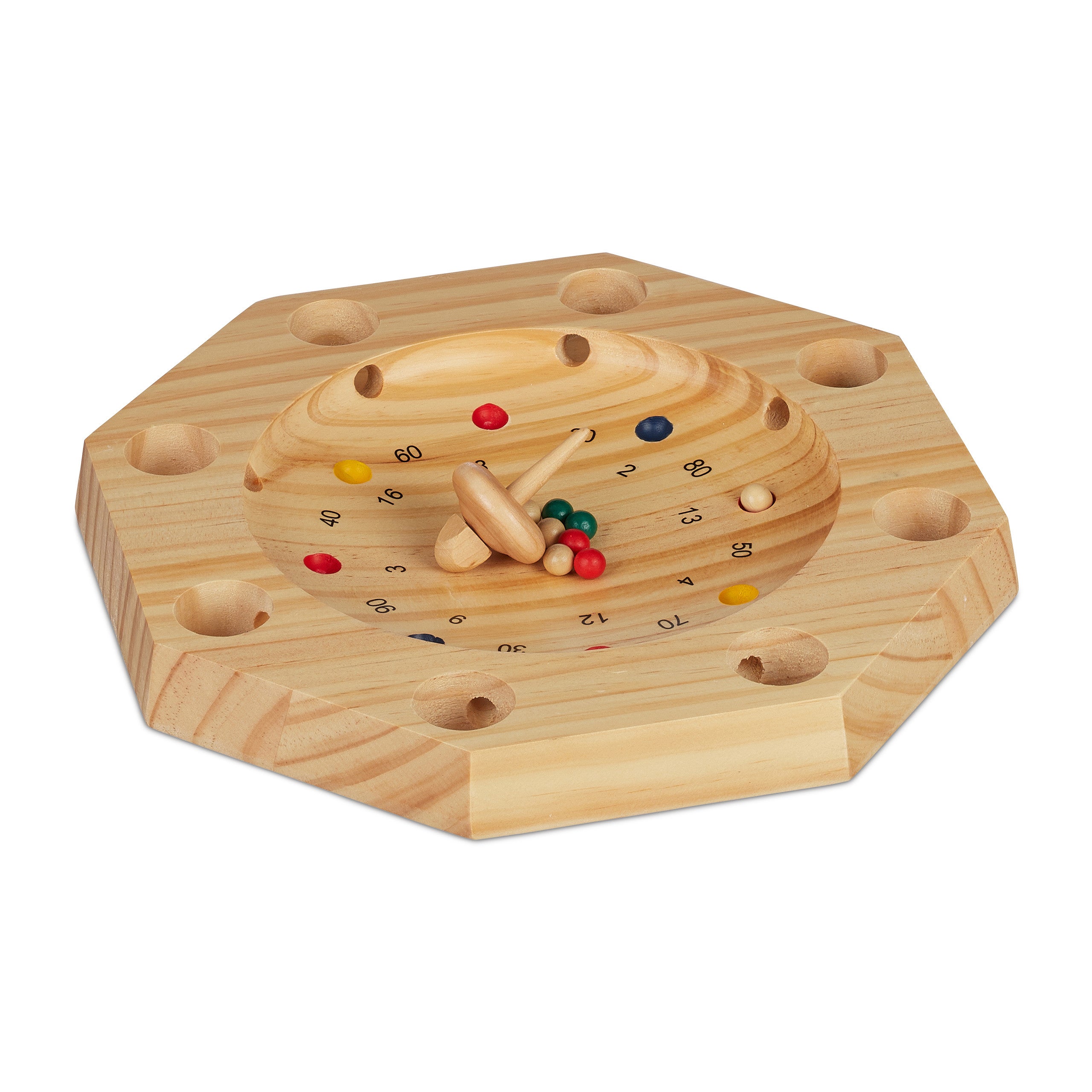 GICO Roulette tirolese in legno con trottola e sfere di | FindTheDeal