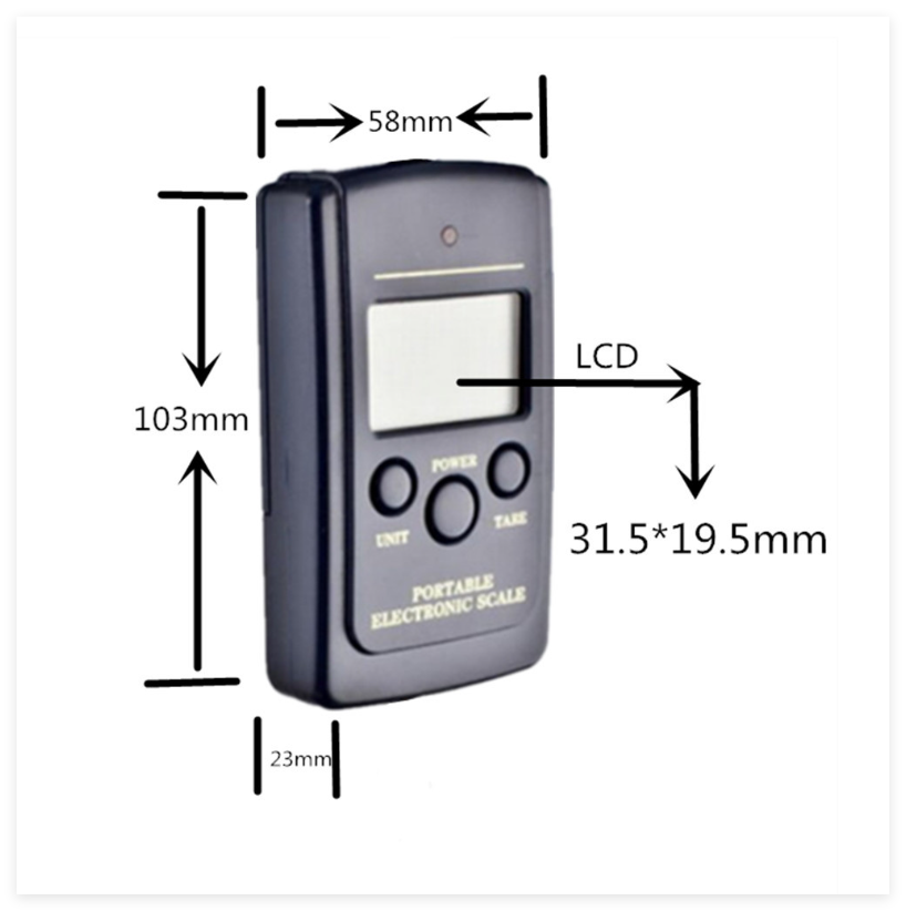 balance grue,Balance Grue,Electronic Fishing Scales, De Pêche Électroniques Numériques,40Kg Portable En Plaique De Poche Taille Suspendue - 2