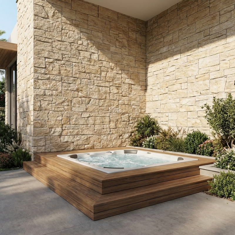 Carrelage Parement Teide Beige 33.3x65cm Effet Pierre - 4