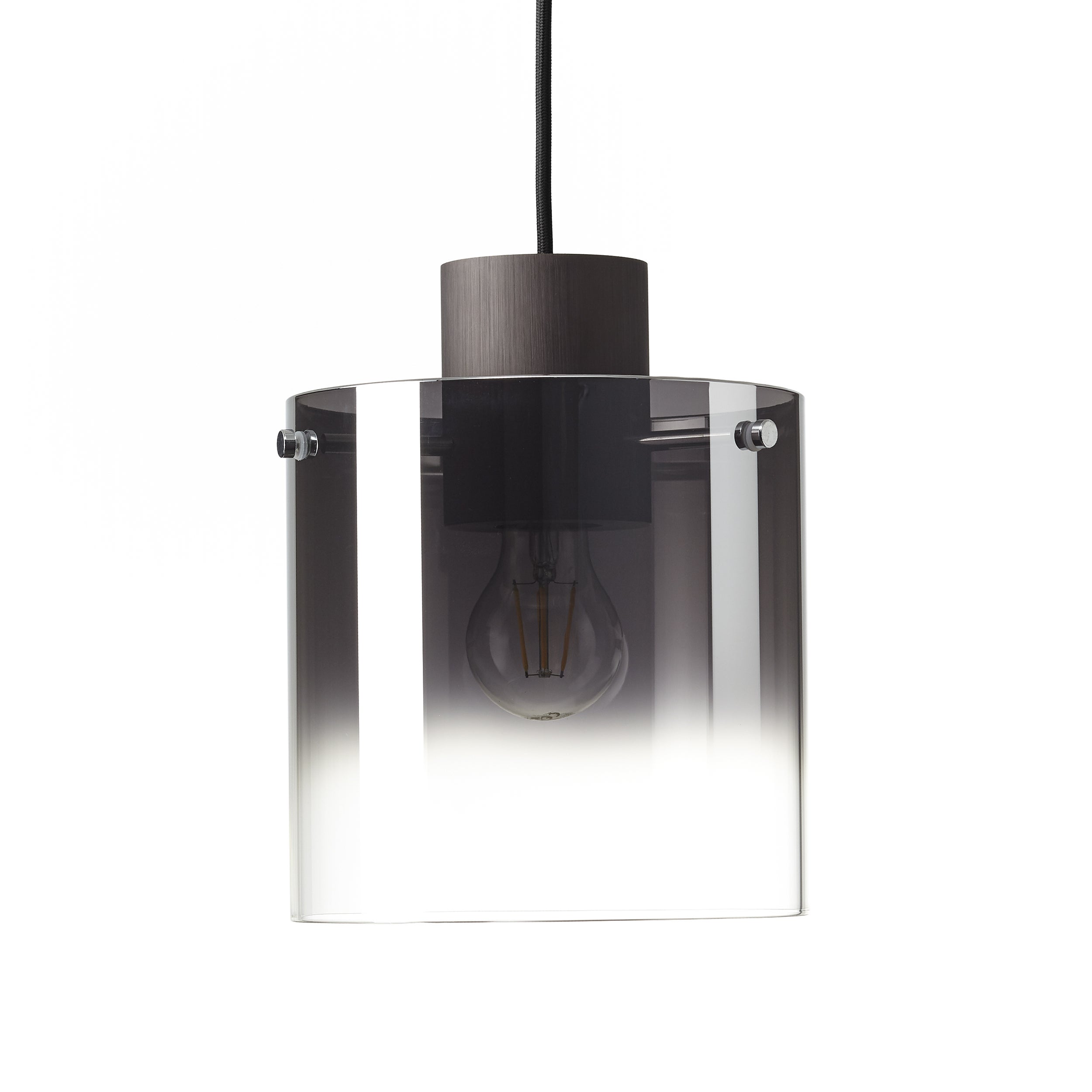 Lampa BRILLIANT, Vonnie okrągła sufitowa 3 płomienie czarny / kolor drewna, 3x A60, E27, 25W, drewno ze zrównoważonego leśnictwa (FSC) - 3