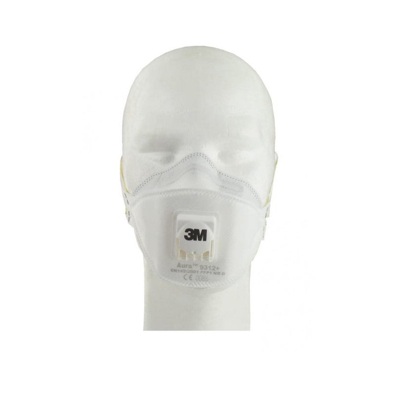 Masque 3M Aura 9312 anti-poussières pliable FFP1 avec soupape - 3