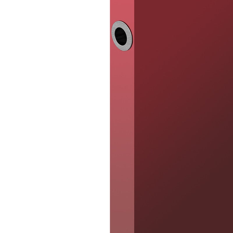 Tire-doigt rond Ø28 mm pour porte coulissante, acier finition satiné - 3