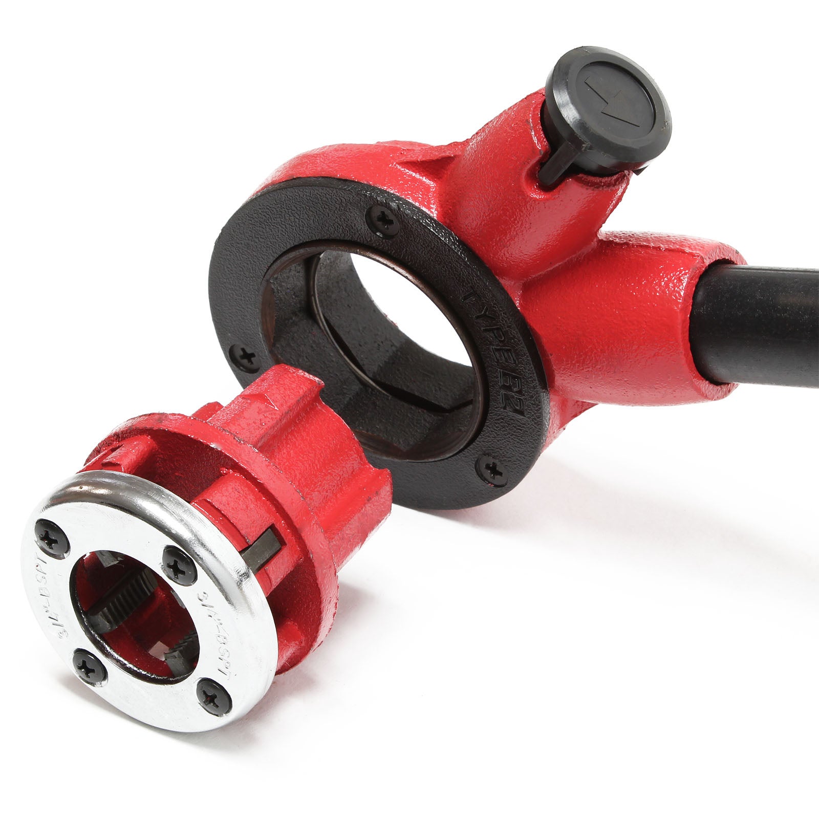 Coffret Filières de plombier à Tête interchangeable Taraud Coupe-tube 9 Pièces Outil - 5