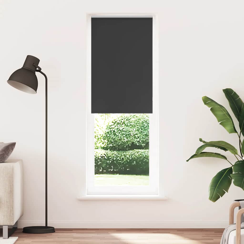 Roleta zaciemniająca czarny 80x230 cm Szerokość tkaniny 75,7 cm vidaXL