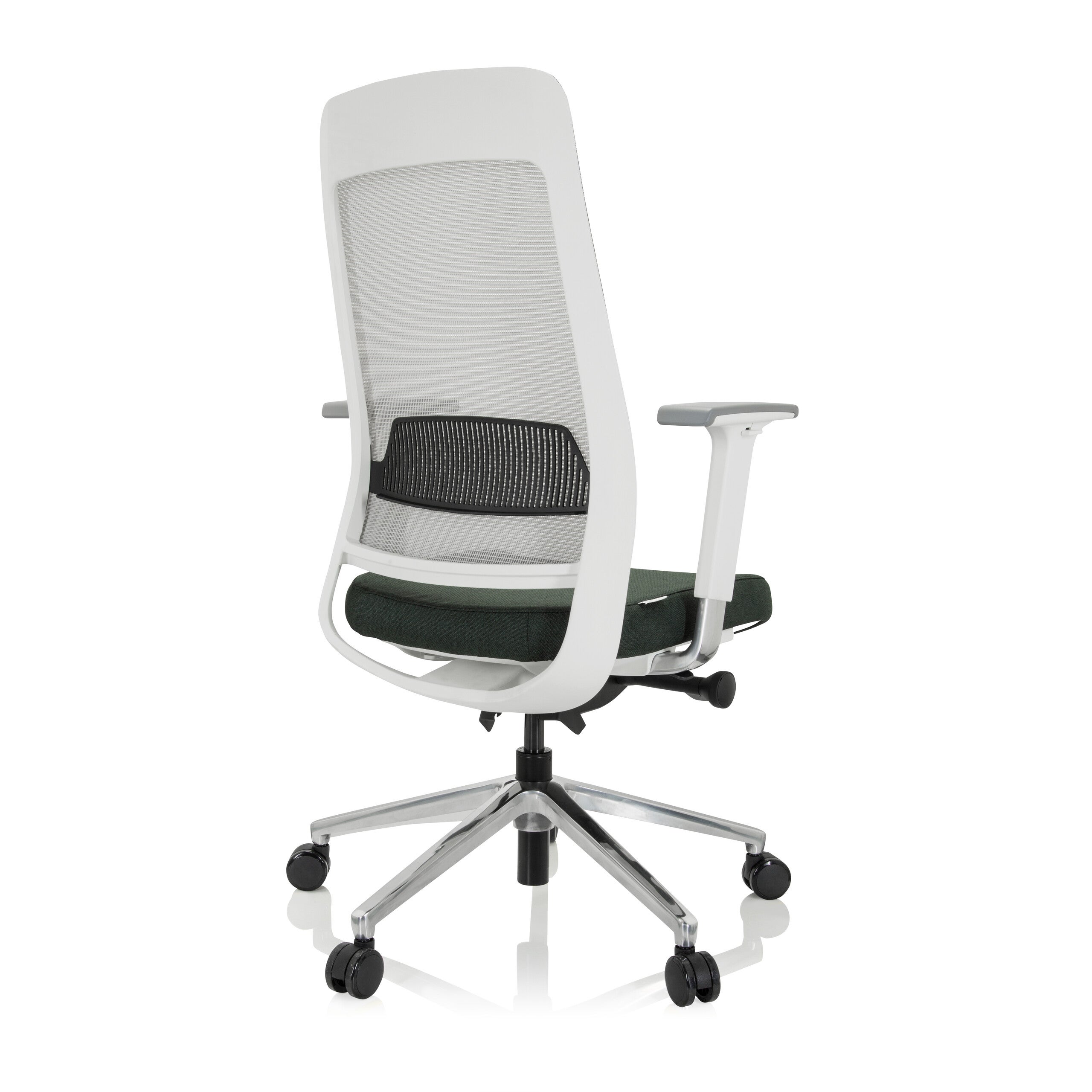 Sedia da ufficio / Sedia girevole CHIARO T2 WHITE Tessuto/Mesh verde scuro / grigio hjh OFFICE - 8