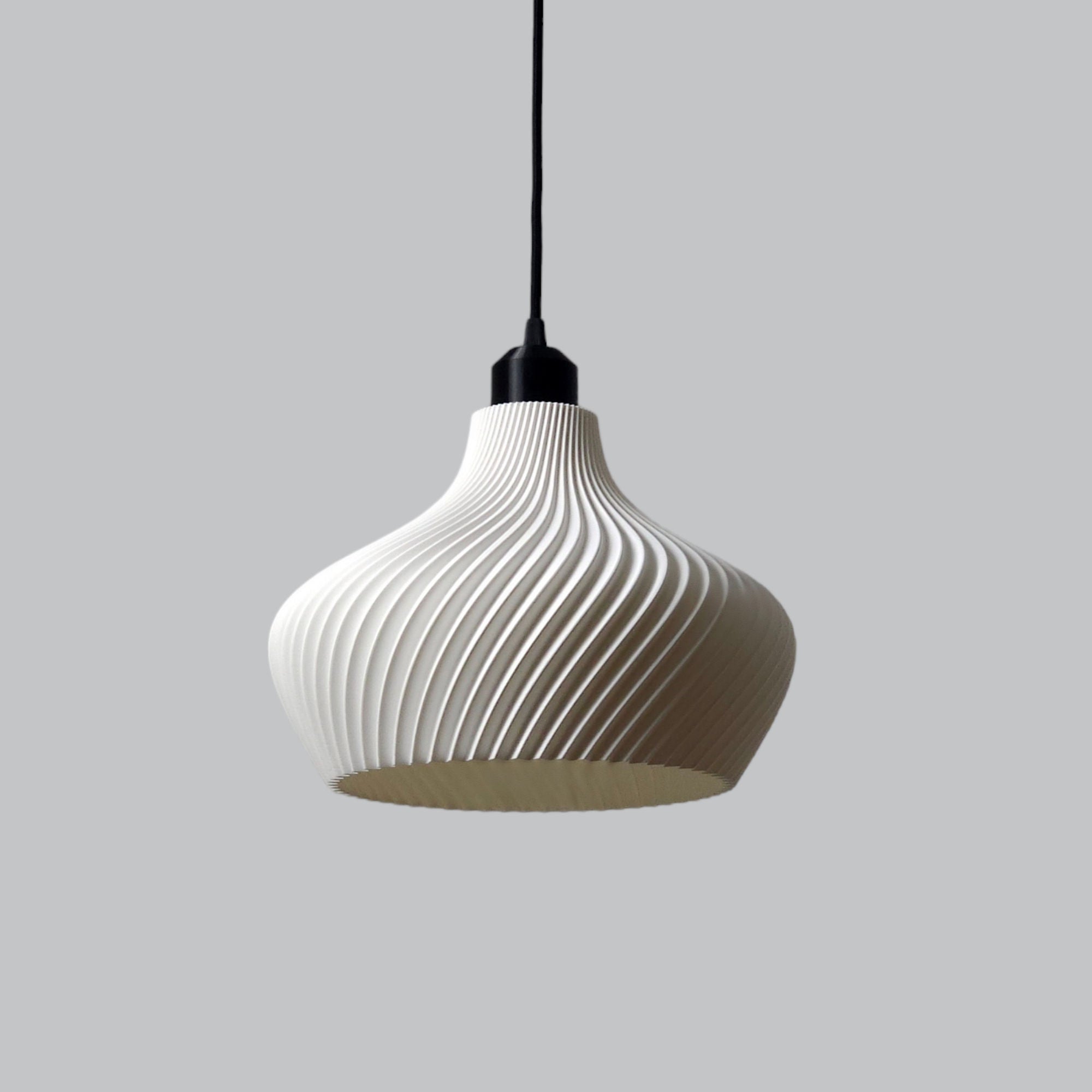Candeeiro de teto modelo DAILA BLNN Branco /cabo preto/flor preta - 6