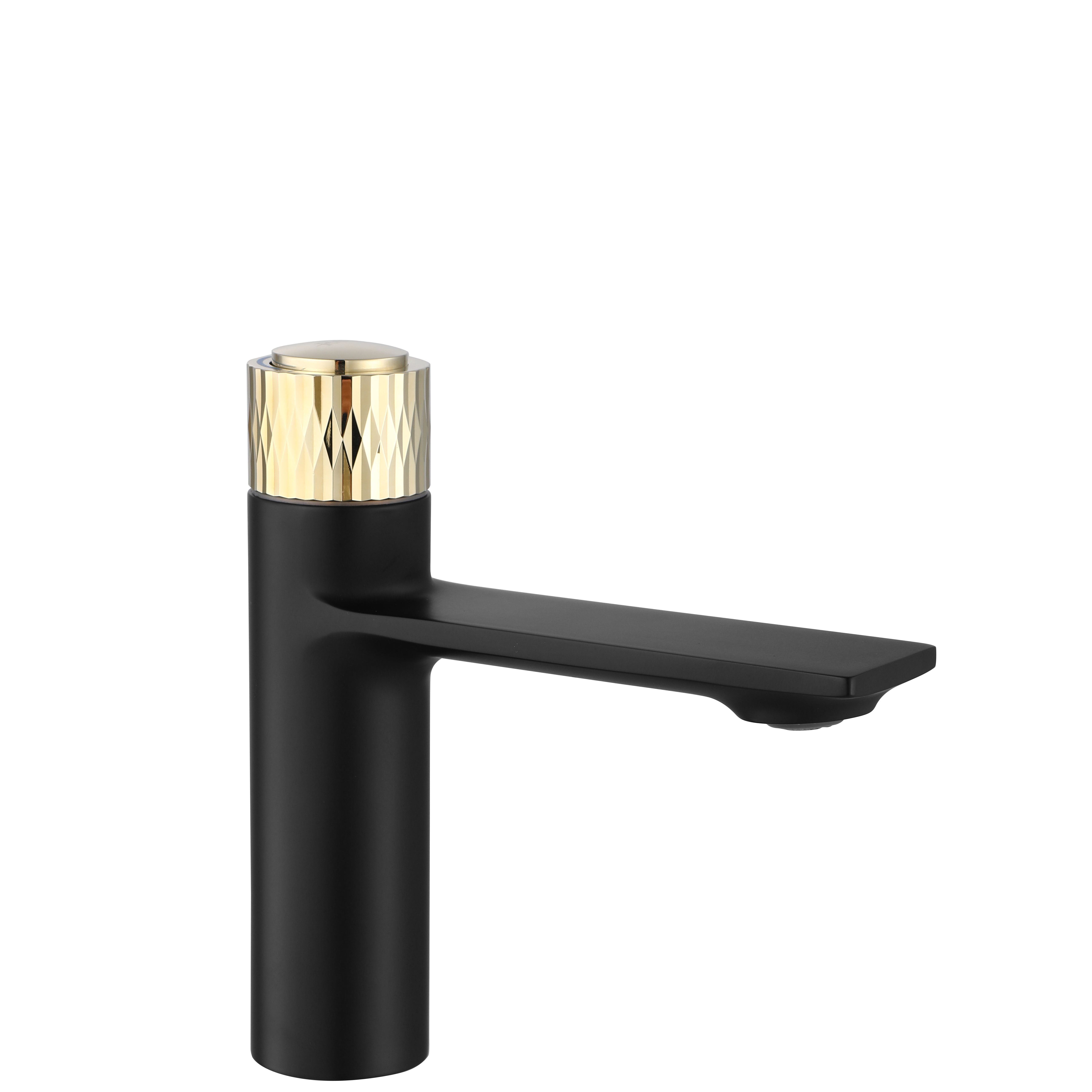 Bateria Umywalkowa REA STORM Czarna Złota Niska