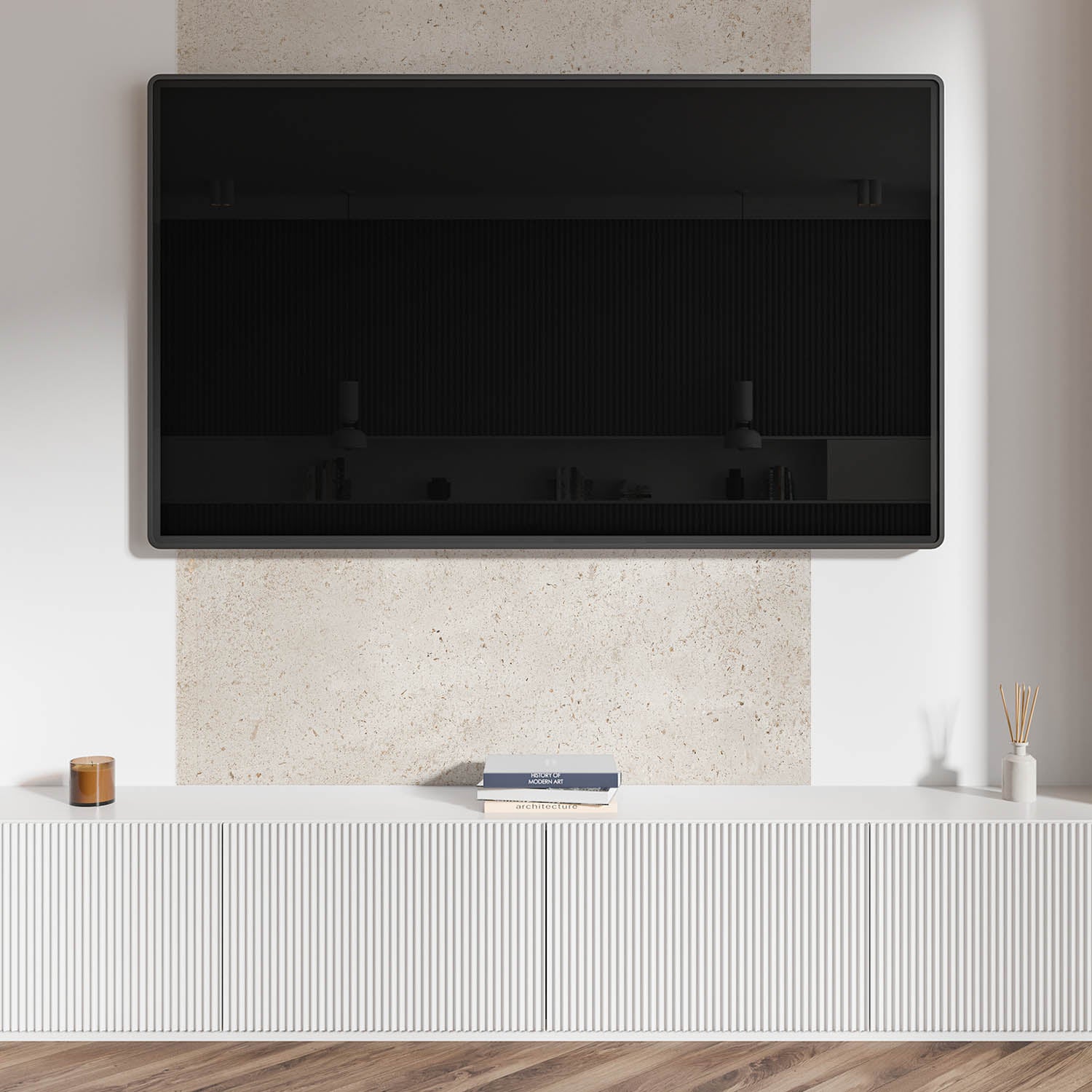 Paneles murales vinílicos autoadhesivos efecto piedra, revestimiento textura mineral, 120x60 cm, 1 piezas - 5