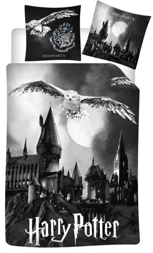 Parure De Lit Harry Potter 140x200 Cm + Taie D'oreiller 65x65 Cm - Coton, Enfant