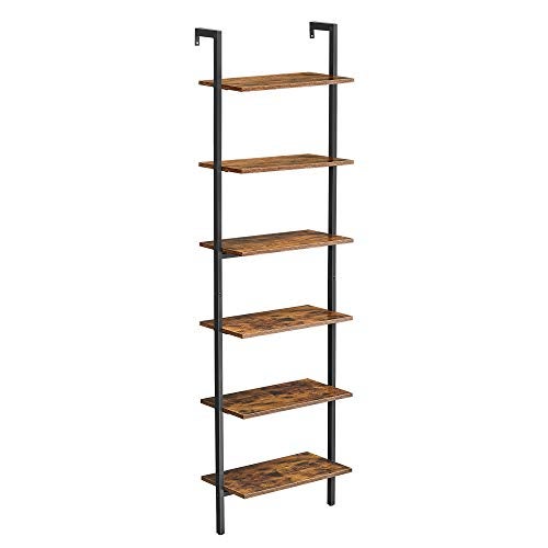 Genérico Marrón Estantería De Escalera Inclinada De 5 Niveles - Rústico - Imagen 3