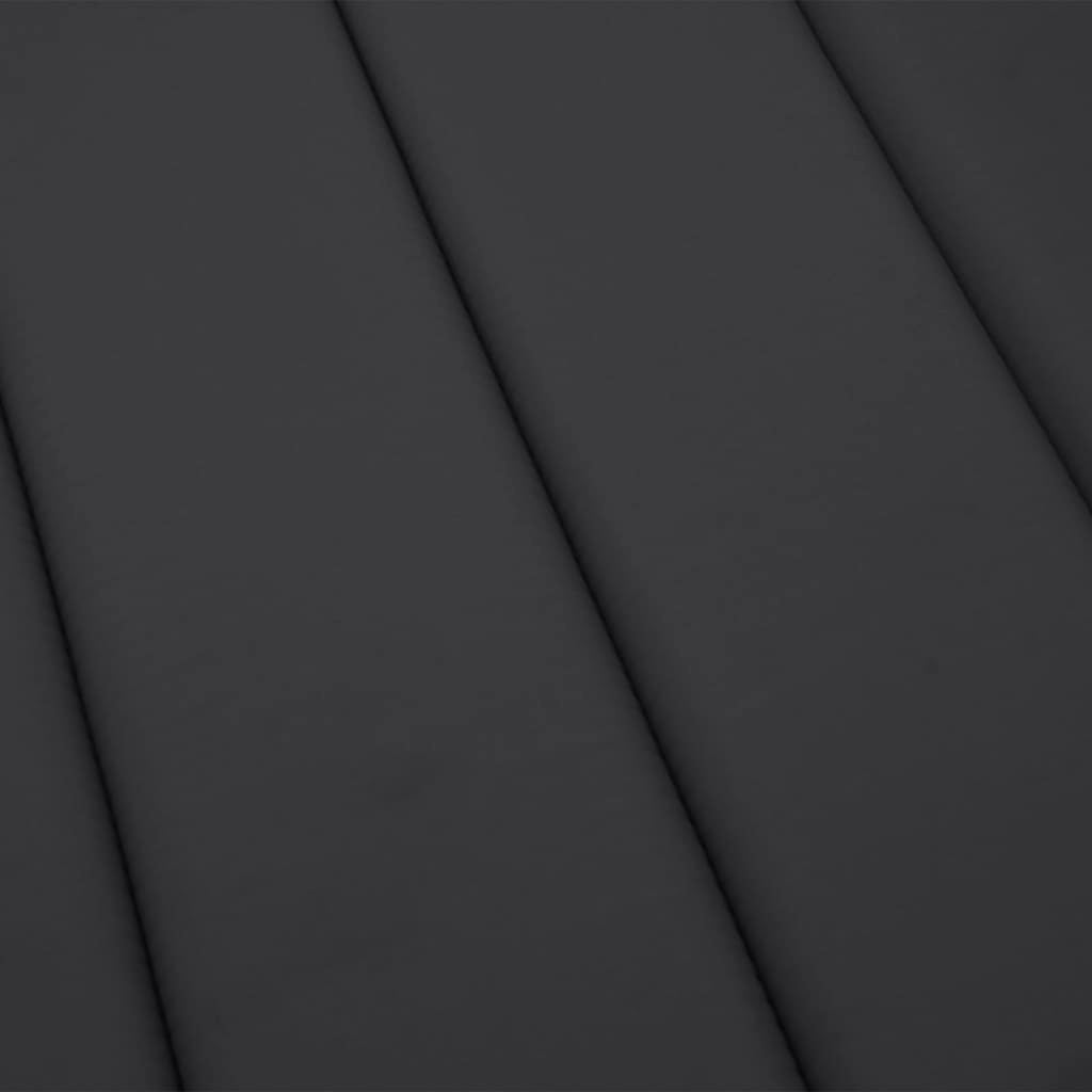 Cojín exterior | Cojín de tumbona de tela Oxford negro 200x50x3 cm CFW91476 - 7