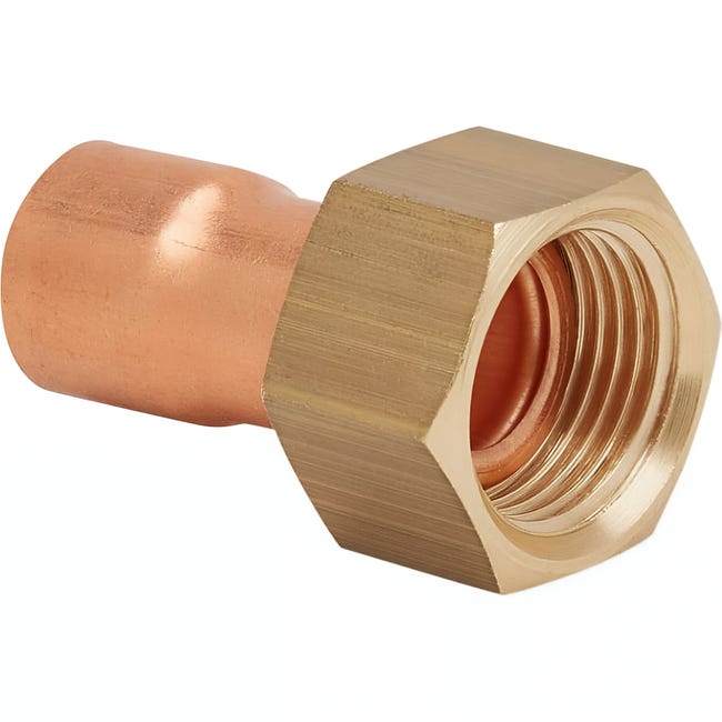 NIPPLO niples OTTONE CROMATO FEMMINA COMPLETO PER TUBO RAME F-F D.10 mm x 1/2 NIPPLO niples OTTONE CROMATO FEMMINA COMPLETO PER TUBO RAME F-F D.10 mm x 1/2