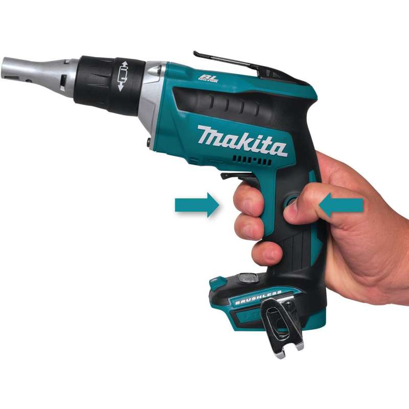 Visseuse à placo 18V LXT (2x5.0 Ah) en MAKPAC avec chargeur vis en bande - MAKITA DFS452TJX2 - 2