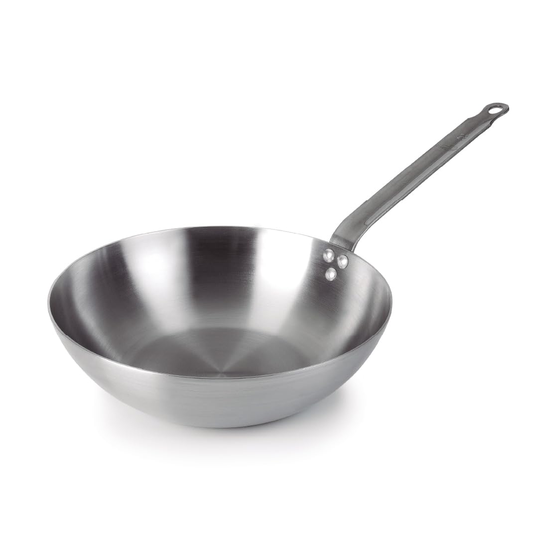 Lacor Blanco/Oliva/Amarillo Wok De Hierro Mineral Ferrum, 28 Cm - Imagen 3