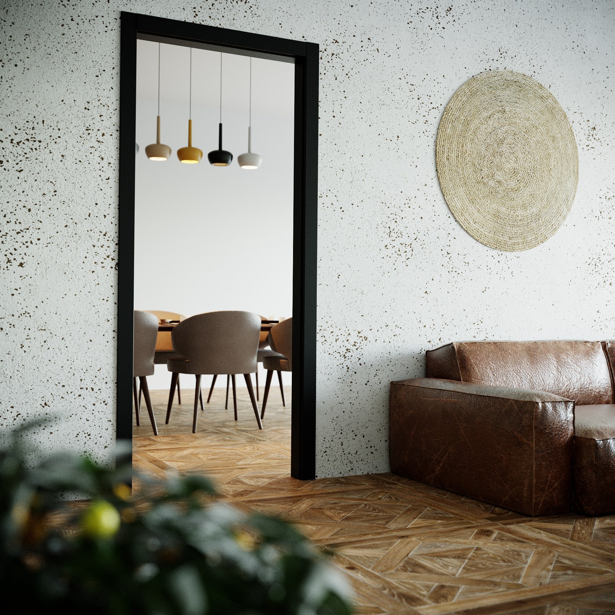 Habillage de Cloison 1 m - Noir - 3