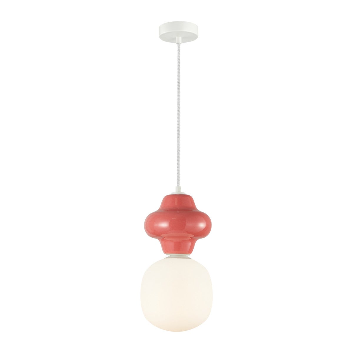Lampa wisząca LATERA czerwona 1 x E14 x 40W wym: 120 x 18 x 18 cm Italux