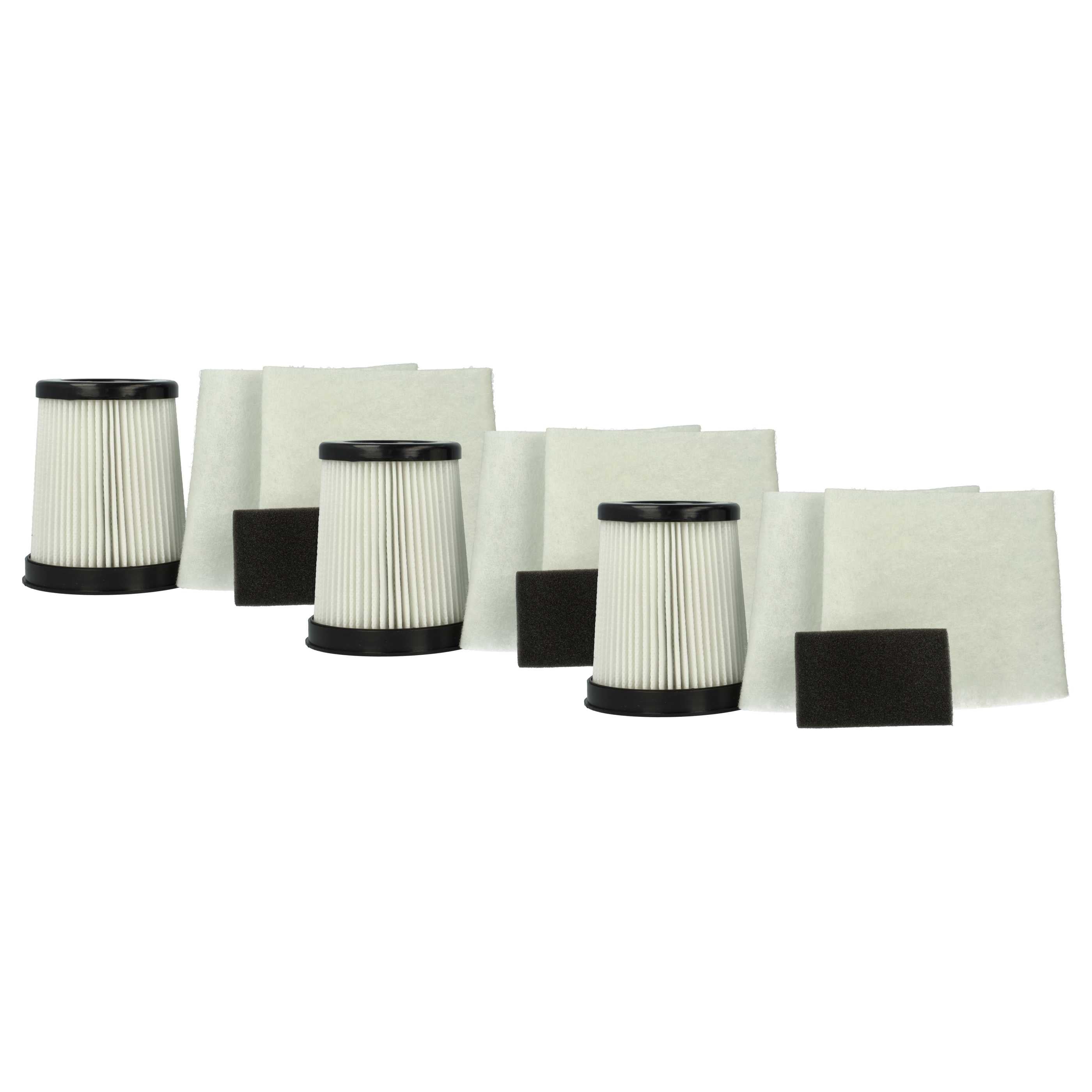 Vhbw Set Filtri HEPA Per Aspirapolvere Dirt Devil M2009 | 4 Pezzi: Centrale, Pre-motore, Nonwoven, Ricambio 2881001