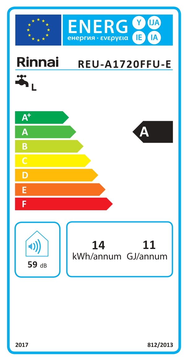 Rinnai Scaldabagno INFINITY 17i da 17litri REU-A1720FFU-NG