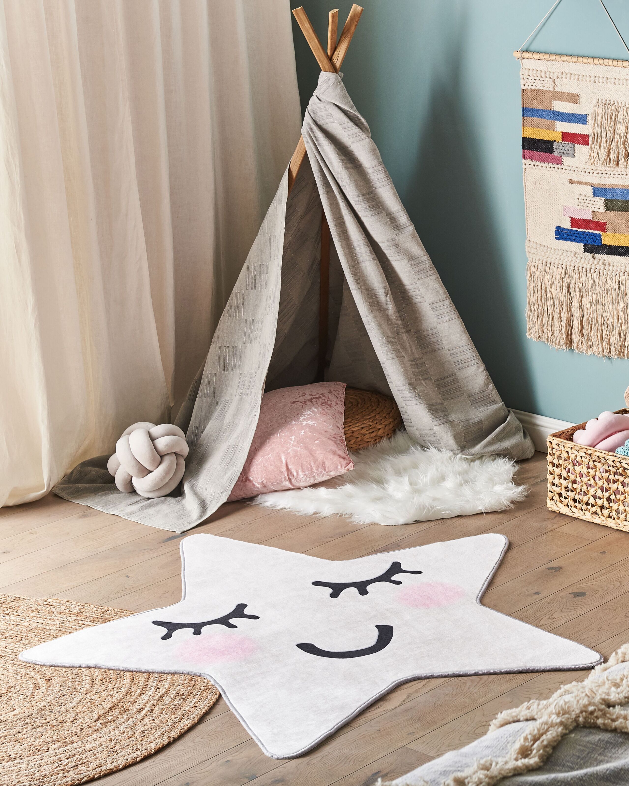 Tappeto per bambini multicolore 120 x 120 cm SIRIUS - 2