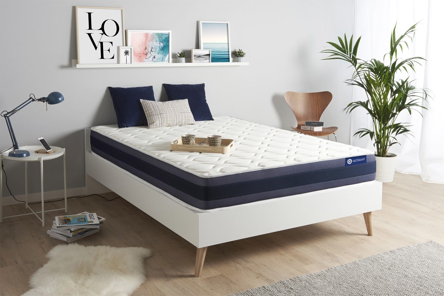 Matelas hybride mémoire de forme 140 x 190 cm épaisseur 37 cm - PILLOW, matelas Matelas hybride mémoire de forme 140 x 190 cm épaisseur 37 cm - PILLOW, matelas