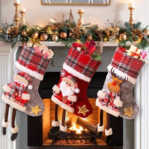 JOYIN Confezione Da 3 Calze Natalizie Da 45,7 Cm, Di Grandi - Foto 12