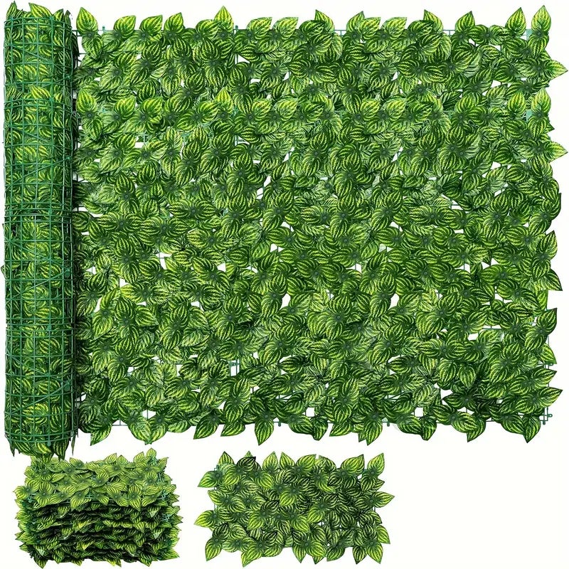 Sztuczny bluszcz ekran zapewniający prywatność do ogrodzeń sztuczny żywopłot panele imitujące żywopłot dekoracja do ogrodu zewnętrznego cm x cm