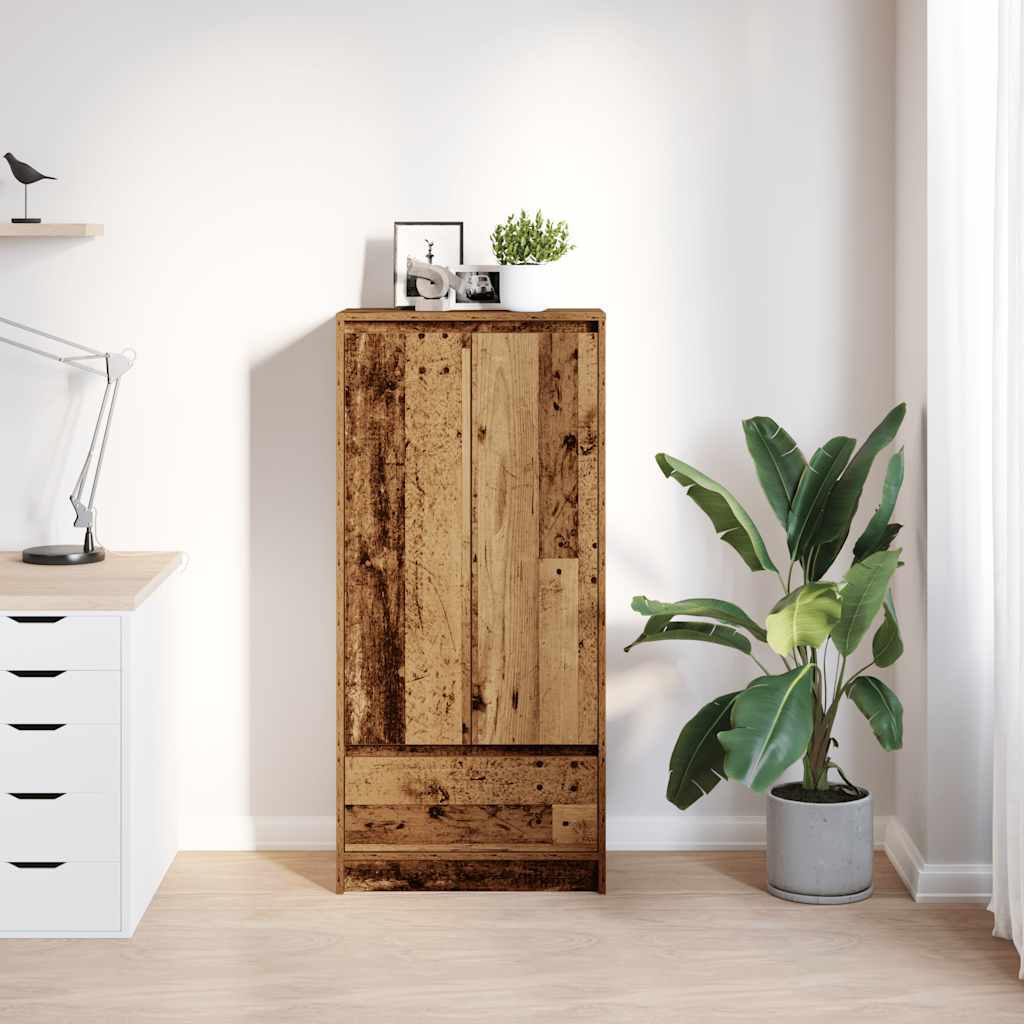 Maison Exclusive - Armario con cajón de madera vieja 55,5x34x119,5 cm - 3
