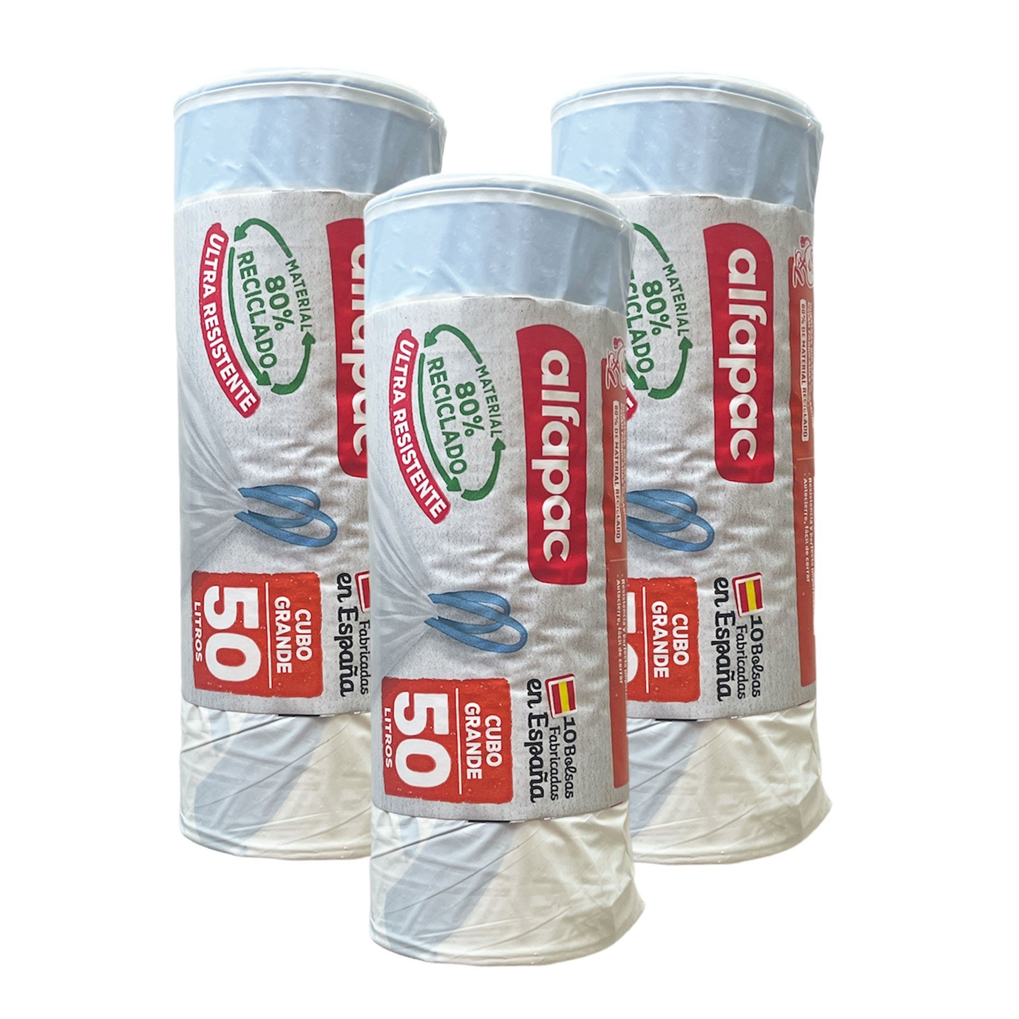 Sacs Poubelle à Cordon 10 L – 60 Pièces – Blanc – Résistants Et Pratiques