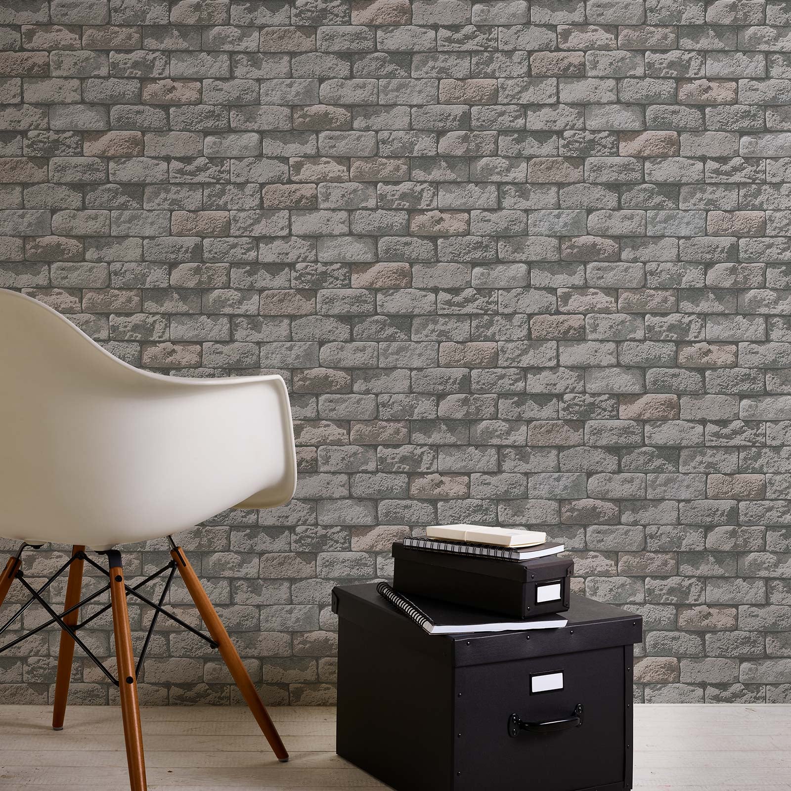 Carta Da Parati In Mattoni, Carta Da Parati Effetto Pietra Factory V - Foto 11