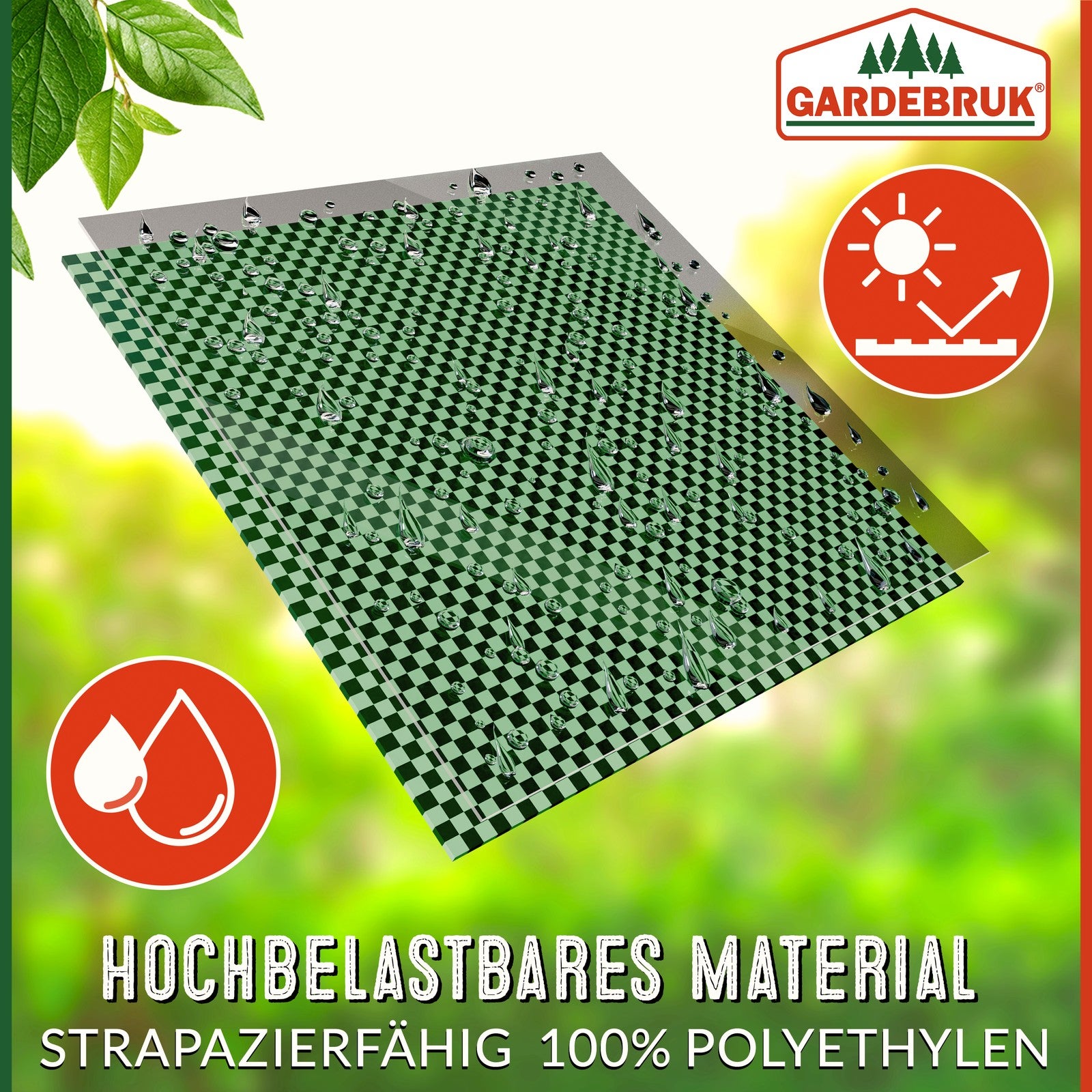 4x Sacs de jardin 500L 50 kg sac de déchets ordures végétaux tissu renforcé pliable hydrofuges sac - 8
