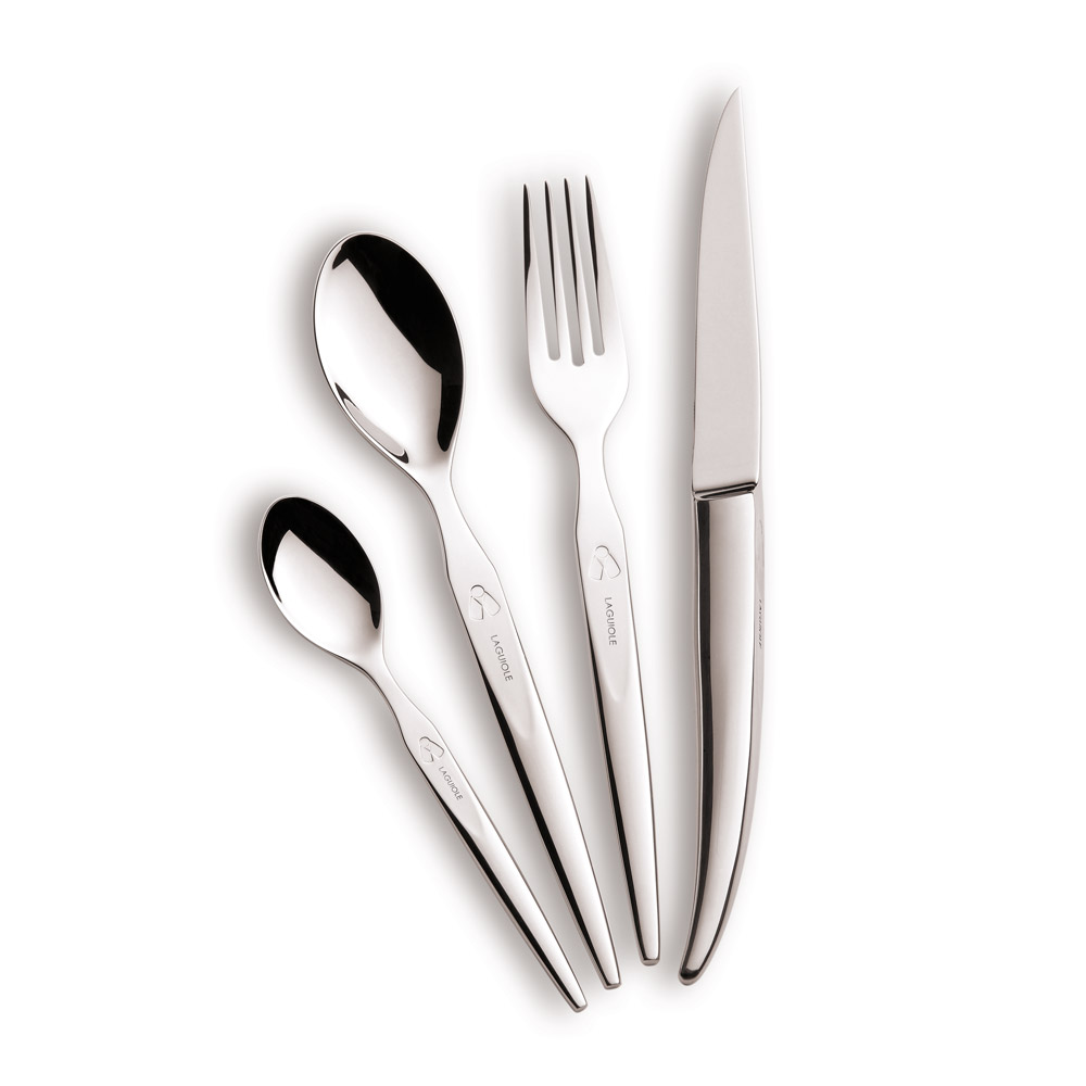 Set Di Posate 18/10 In Acciaio Inox Con Finitura A Specchio Nero - 6 Pezzi: Coltelli Da Carne, Forchette, Cucchiai - Lavabile In Lavastoviglie, Eleganti Per Casa E Hotel - 2