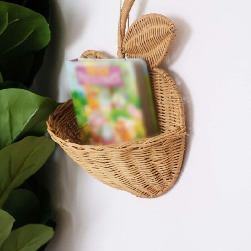 Petit Panier Suspendu en Rotin Fait Main – pour Enfants, Décoration et Rangement - 4