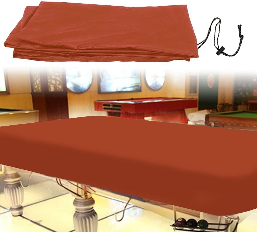 Pokrowiec na stół bilardowy o długości 2,4 metra, wodoodporny i pyłoszczelny, ze ściągaczem.