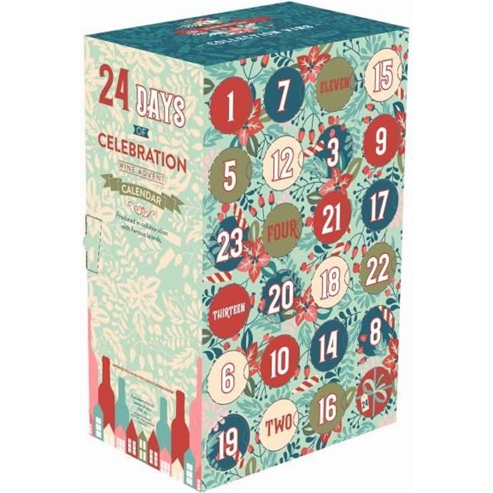 Calendrier De L'Avent 2025,avec 24 Bouteilles De Vin, Bière