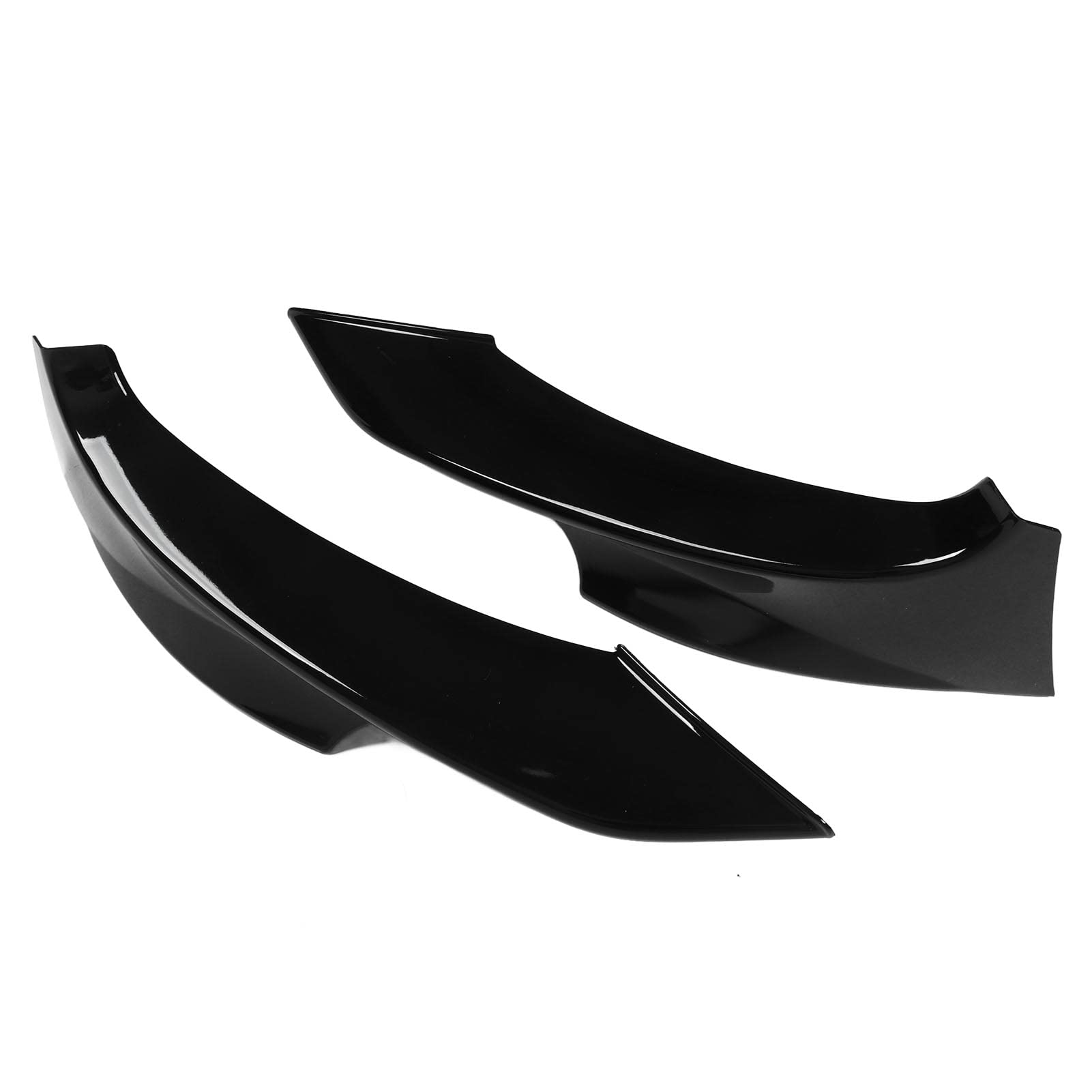 Spoiler Avant Pour Renault Clio 2 – Lot De 3 Becquets Noir Brillant – Look Sportif Et Installation Facile