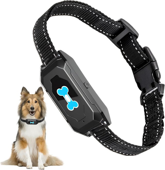 Collar antiladridos para perros con modo de sonido/vibración, detección inteligente de ladridos, collar vibratorio recargable con correa ajustable p
