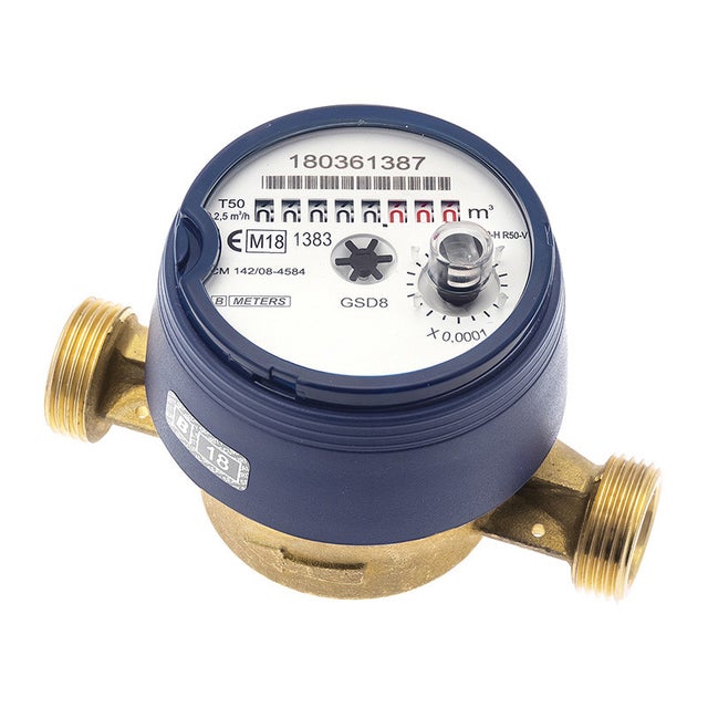 Compteur divisionnaire d'eau froide laiton 4MS SFERACO - Pré-équipé télérelève Mid R100 - Calibre 15 - Ø3/4