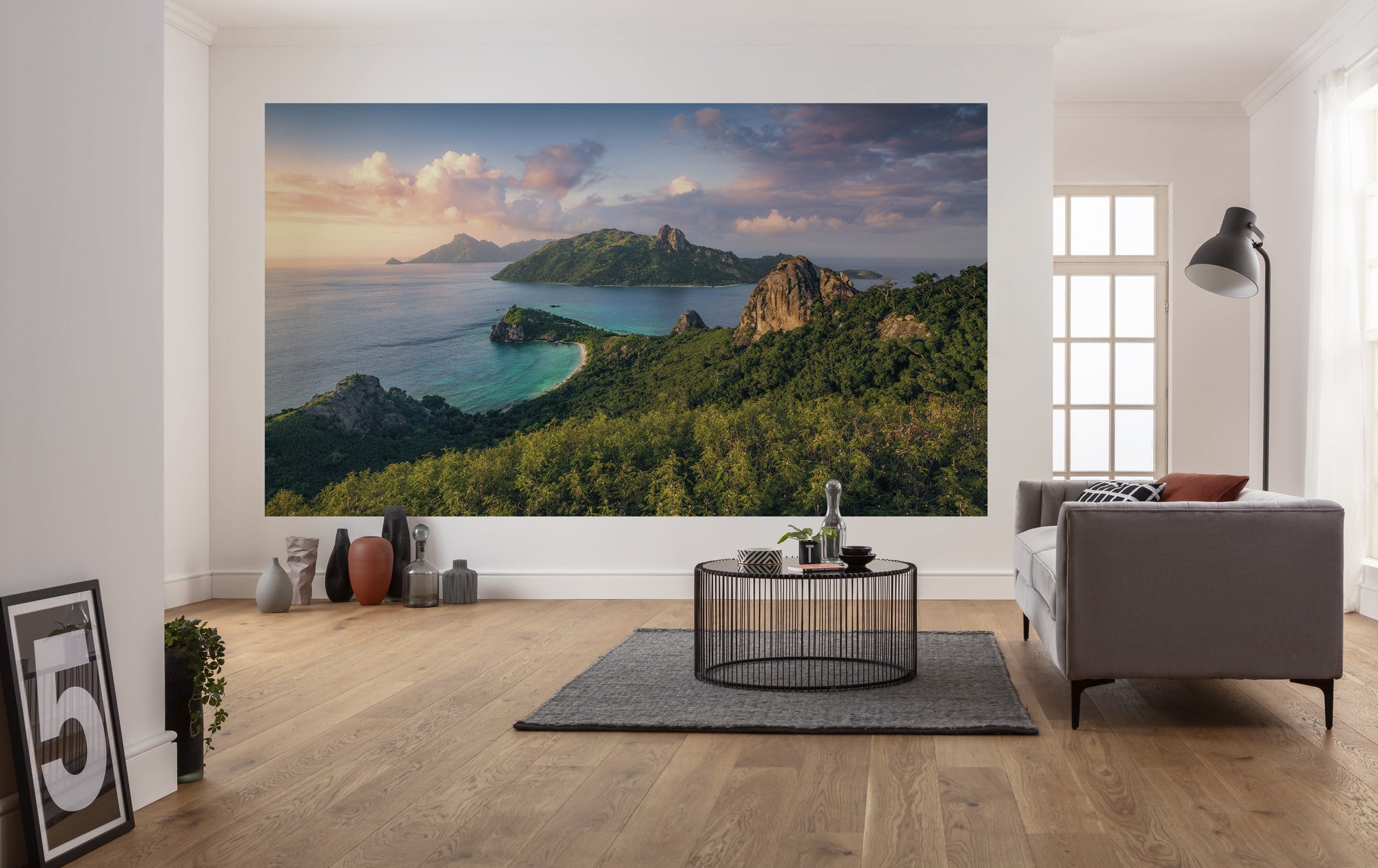 Fototapeta krajobraz zielonymIniebieskim - 350 x 200 cm - SANDERS &amp; SANDERS
