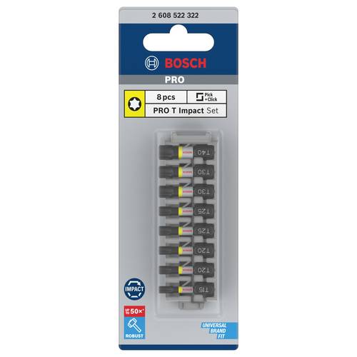 Packs d’embouts de vissage BOSCH Professional 2608522322 Impact Control (8 pièces) - 3