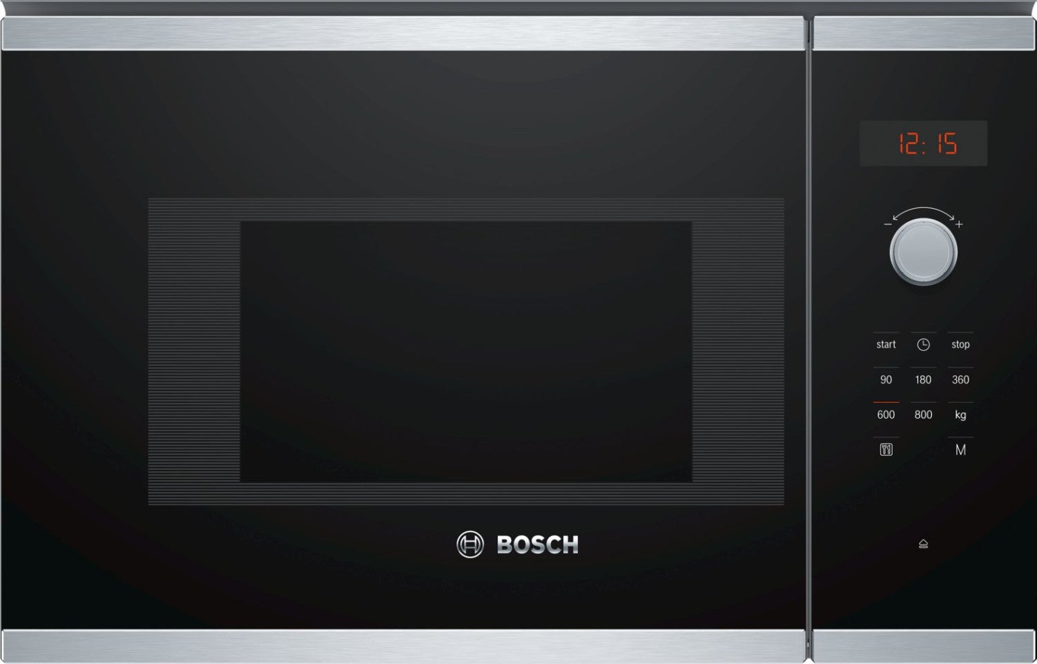 Four à micro-ondes encastrable Bosch Serie 4 BFL523MS0 20 L 800 W Acier inoxydable noir - 2