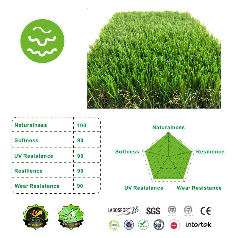 Rolo de Relva Artificial 40mm Rolo 4 x 20 Mts com 80m2 - TRIO40 - 2
