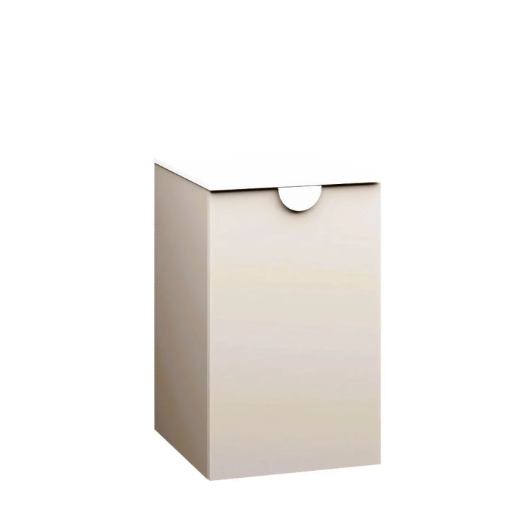 Szafka łazienkowa COCO 40 cm kaszmir półmat z koszem na pranie