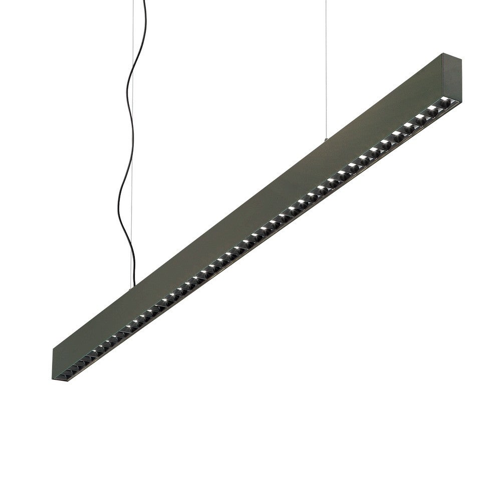 Ideal Lux  Suspension Office 1 Ampoule Métal,Aluminium Noir , Leroy Merlin