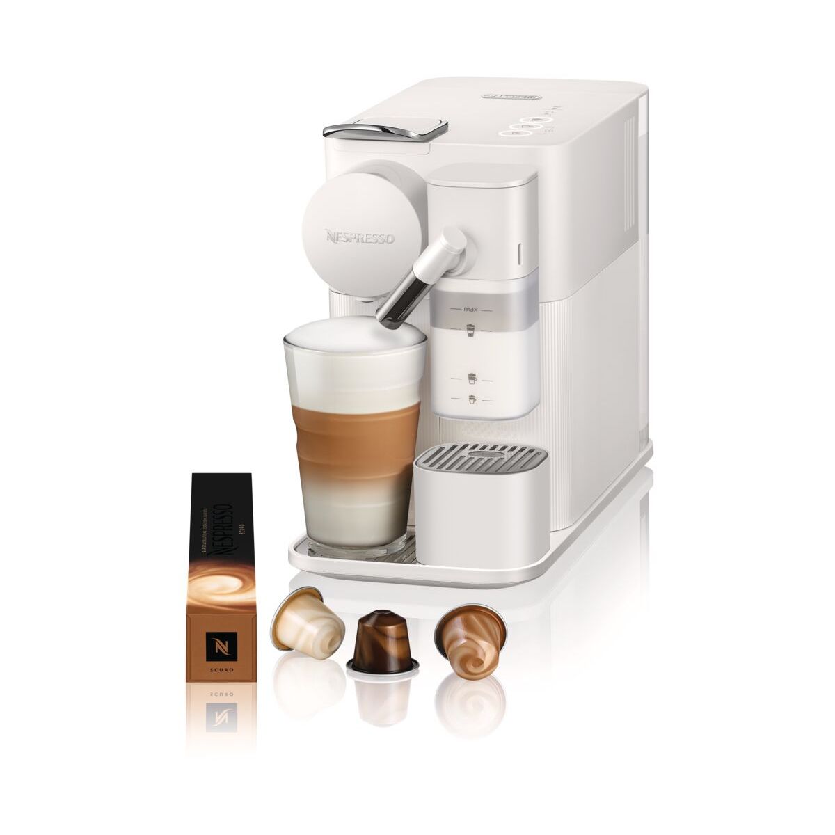Ekspres do kawy Delonghi Nespresso Lattissima One biały 19 bar, 1 L