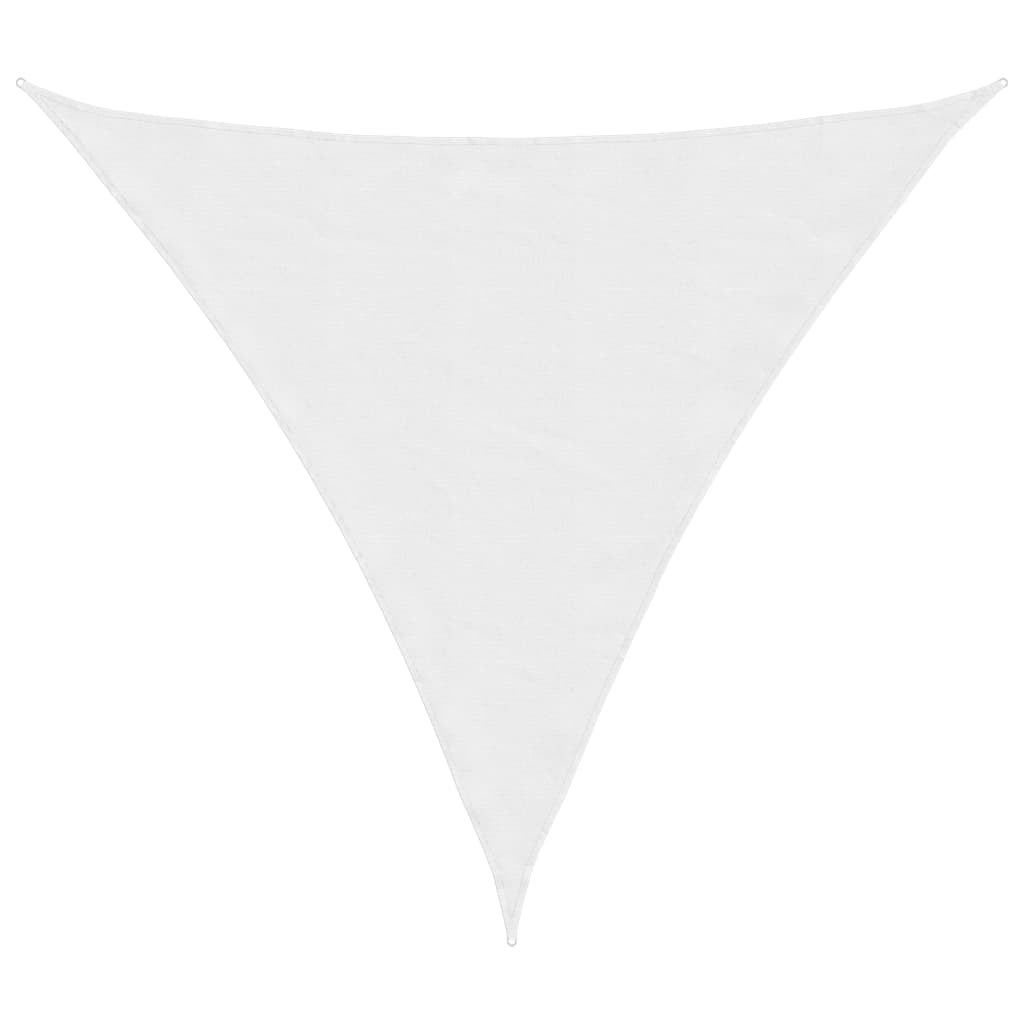 Trójkątny żagiel przeciwsłoneczny z białej tkaniny Oxford, 6x6x6 m, do ogrodu, tarasu lub balkonu
