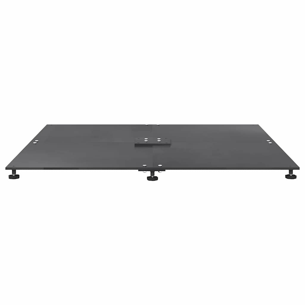 Pied de parasol Gris foncé 100 x 100 x 4 cm Acier - 6