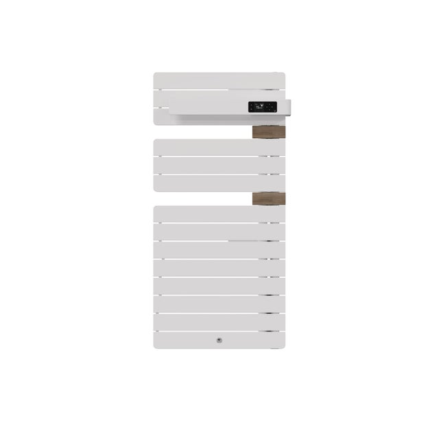 Sèche-serviettes connecté Allure 4 500W Blanc mat/Chêne Mat à droite - THERMOR - 483292