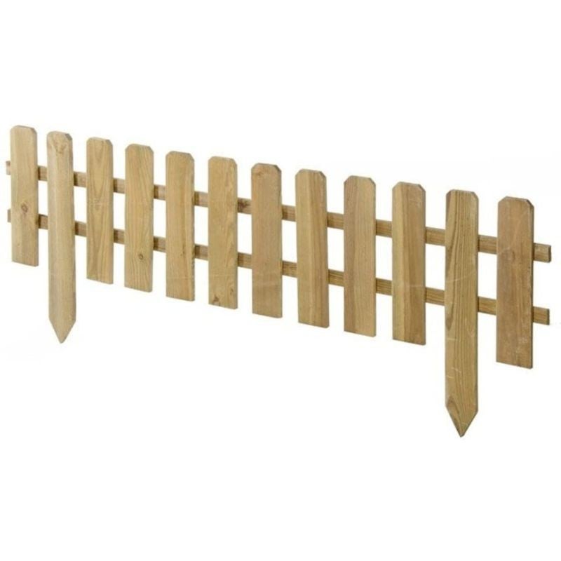 Recinzione da Giardino in Legno a Listelli Dritti Staccionata Basse Verdelook - 2